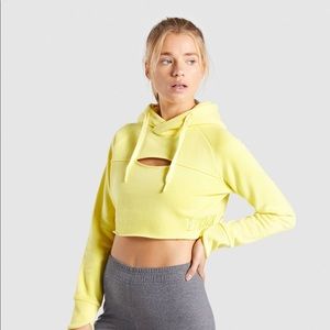 SOLDD!!!!!Gymshark Raw Edge Cropped Hoodie